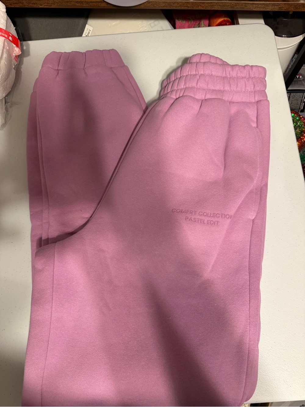 Comfrt Pink Track Pants — Women's Soft Joggers - Picture 3 of 4